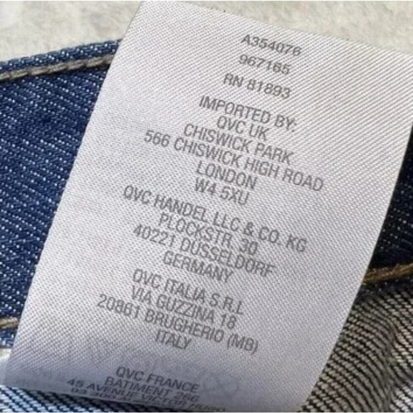 Rachel Hollis Jean Shorts‎ Women's Distressed Denim plus size 18W - Picture 7 of 9